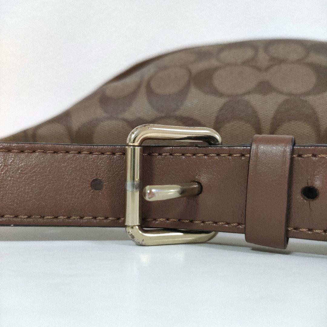 【美品】COACH コーチ ボディバッグ シグネチャー クロスボディ 48740
