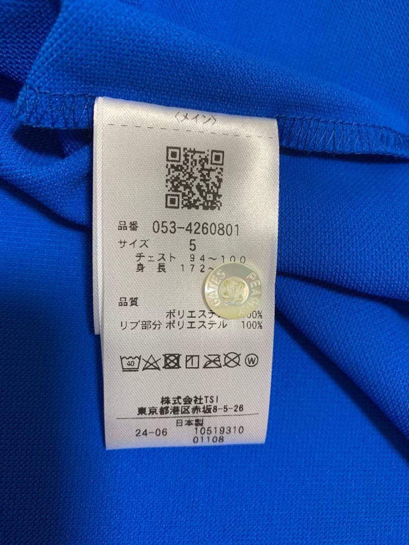 PEARLY GATES ブルーポロシャツ （5）サイズ