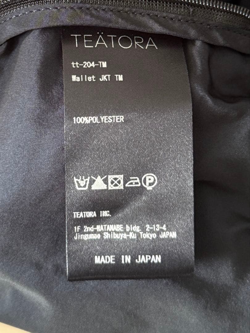 TEATORA WALLET JACKET tt-204-TM サイズ2