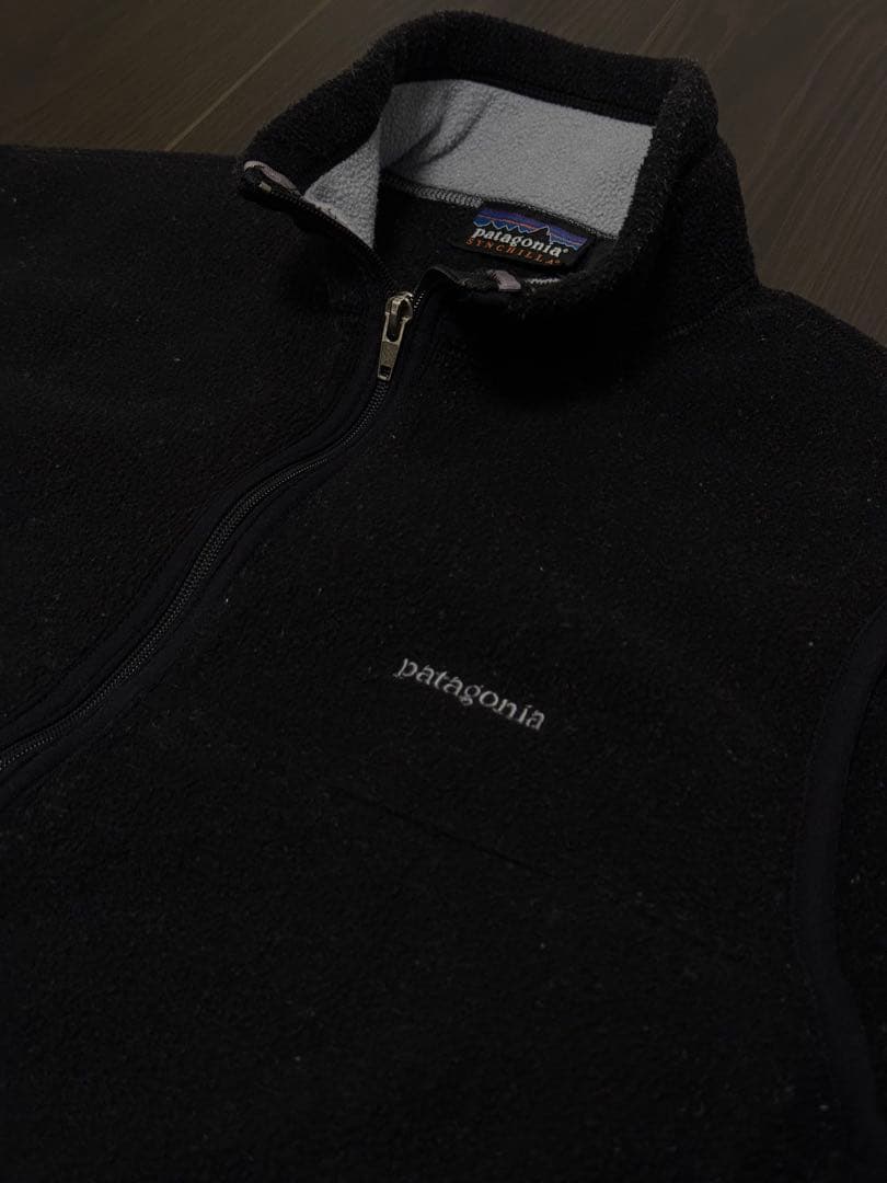 patagonia パタゴニア　フリース　ベスト　フルジップ　シンチラ　ブラック