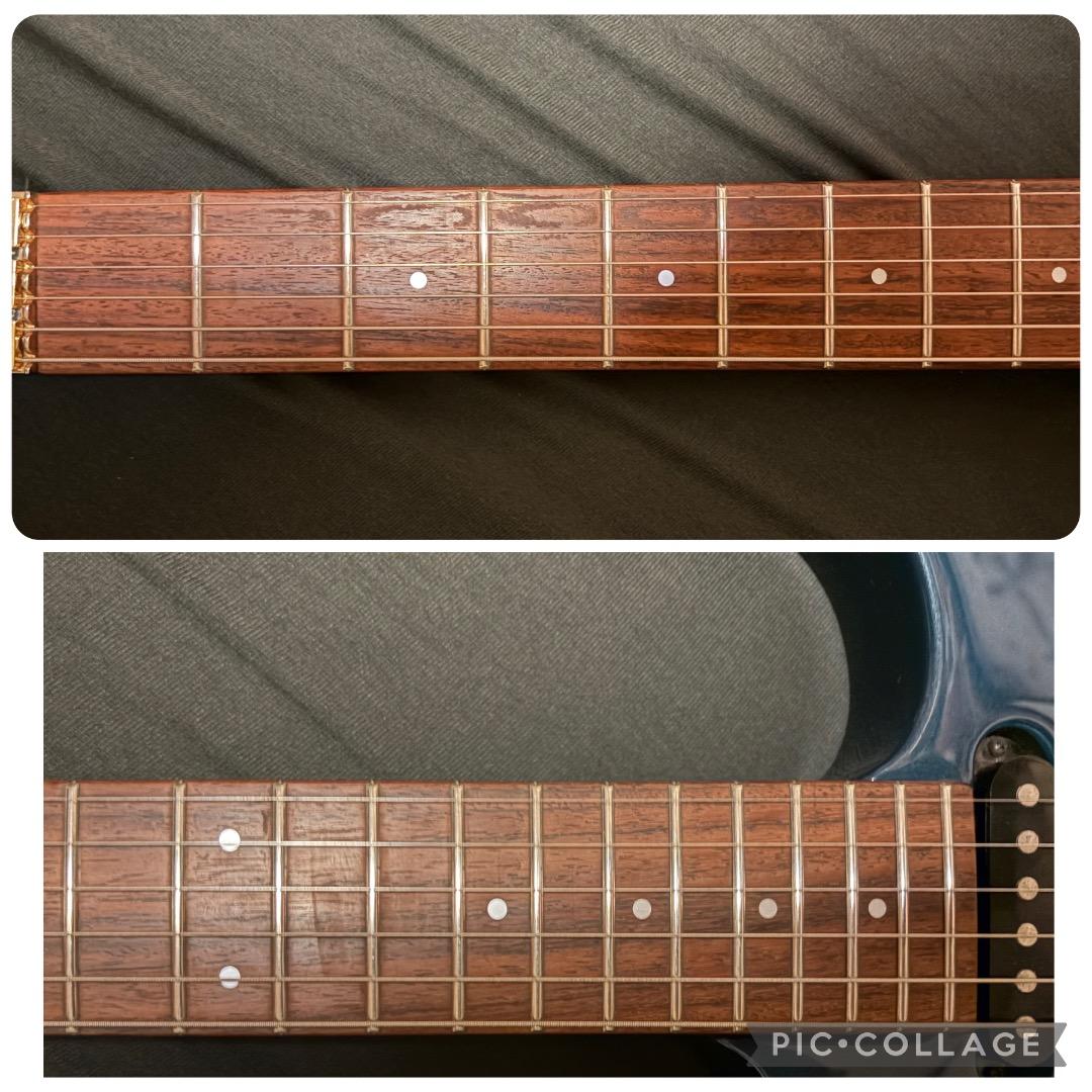 Fernandes SSH フロイドローズ 杢目トップ ゴールドパーツ ケース付