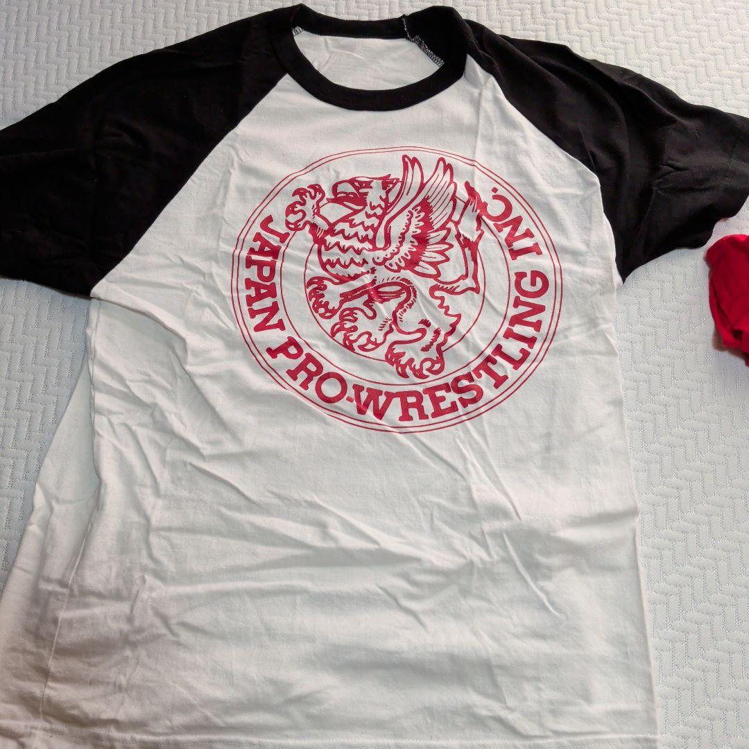 ジャパン・プロレス Tシャツ 赤・黒 2枚セット