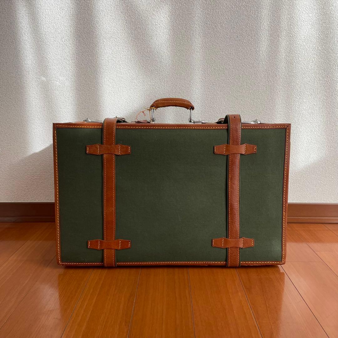 レザー キャンバス トランクケース バッグ 鞄 レトロ 古道具 ヴィンテージ調