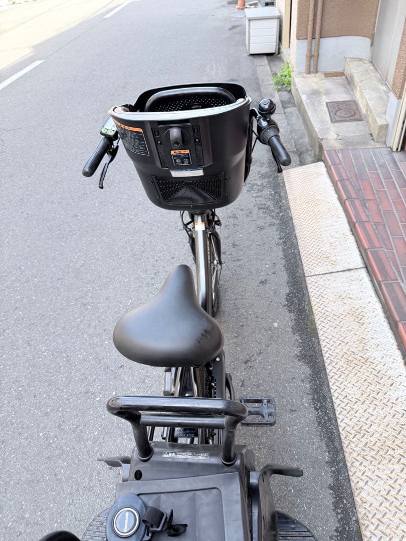 子供乗せ　3人　ヤマハ　電動アシスト自転車 チャイルドシート付き ブラック