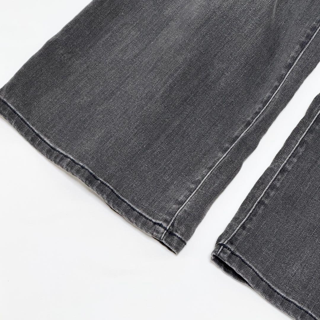 【新品未使用】Q.anos/リラックススーパーワイドデニム　ブラック　1