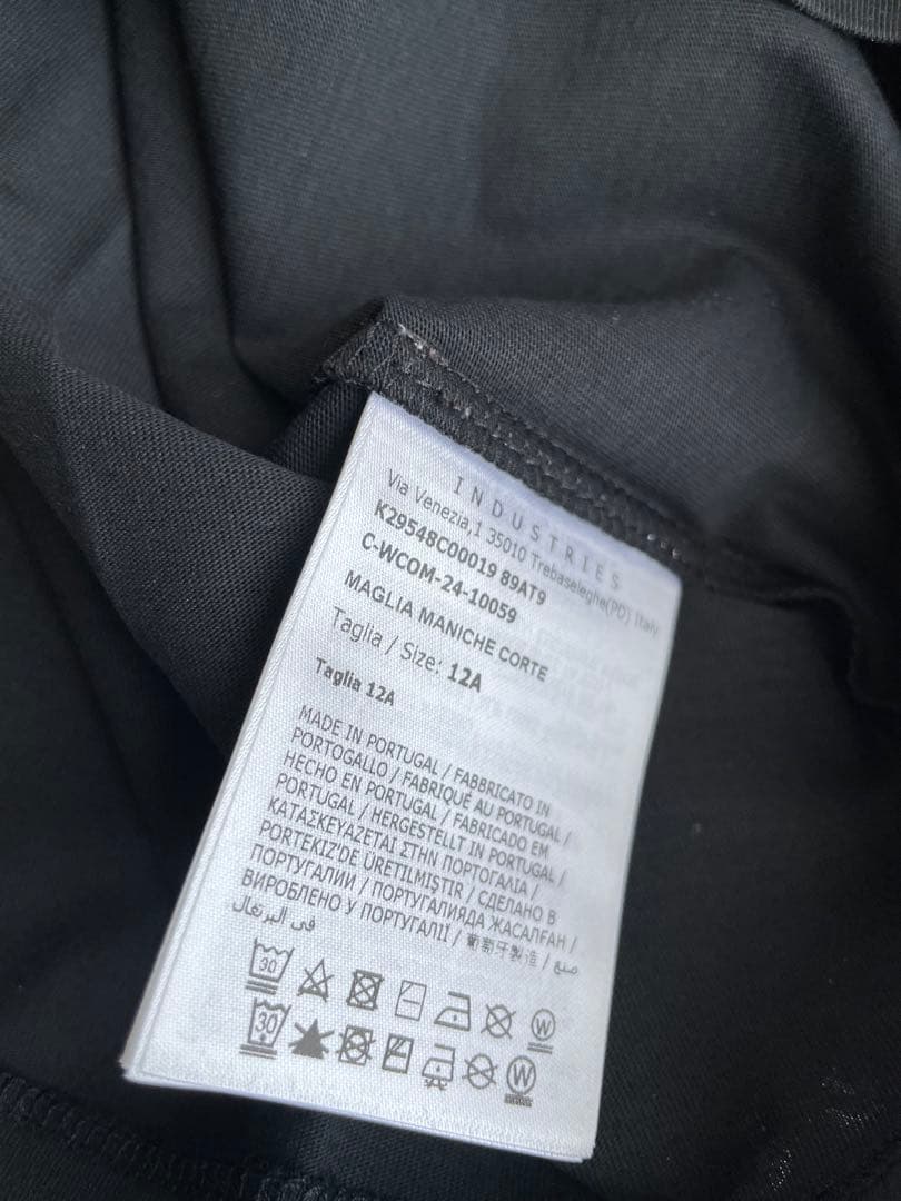 【新品】新作！MONCLER Tシャツ　ブラック　12A