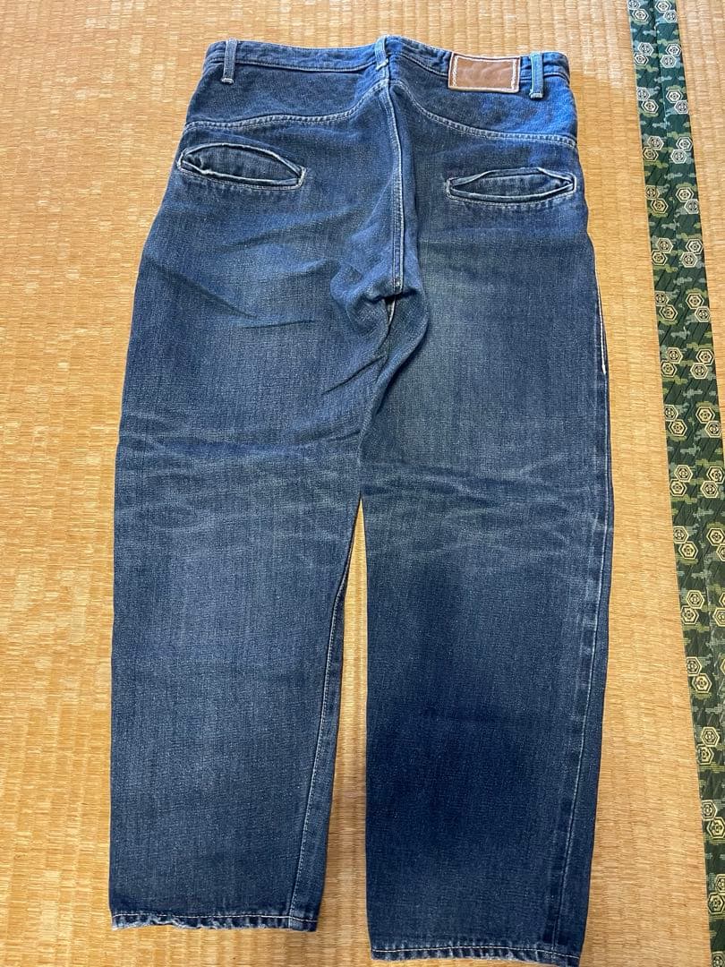 美品　ミナペルホネン　always ロールアップデニム　38 Mina