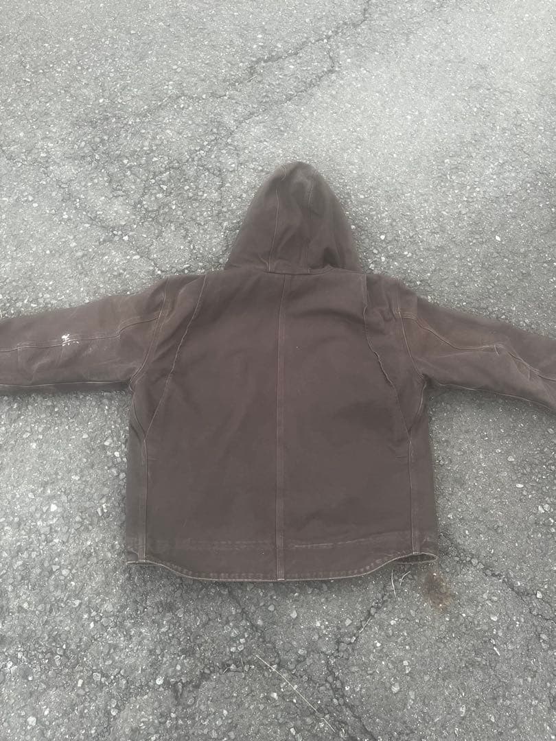 Carhartt ダックアクティブジャケット ダークブラウン フェード