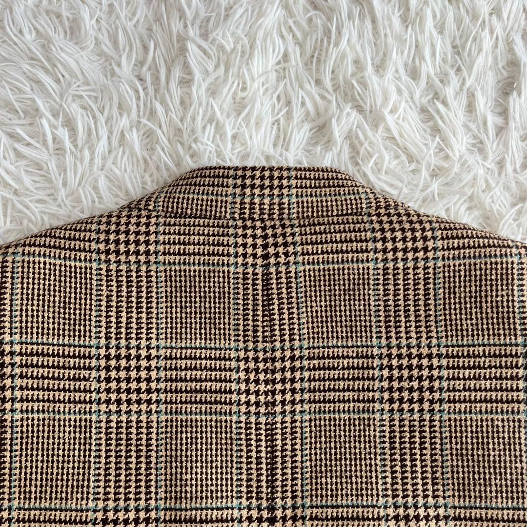 【美品】ポールスミス　ジャケット　ツイード　チェック　ペイズリー　シルク　M