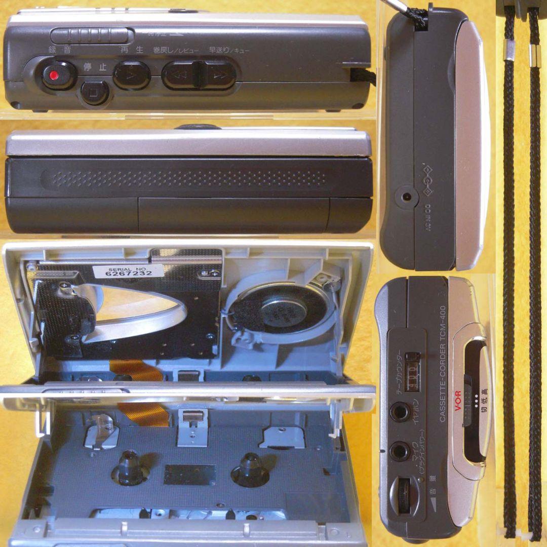 整備済完動品 ソニー TCM-400 モノラルカセットコーダー