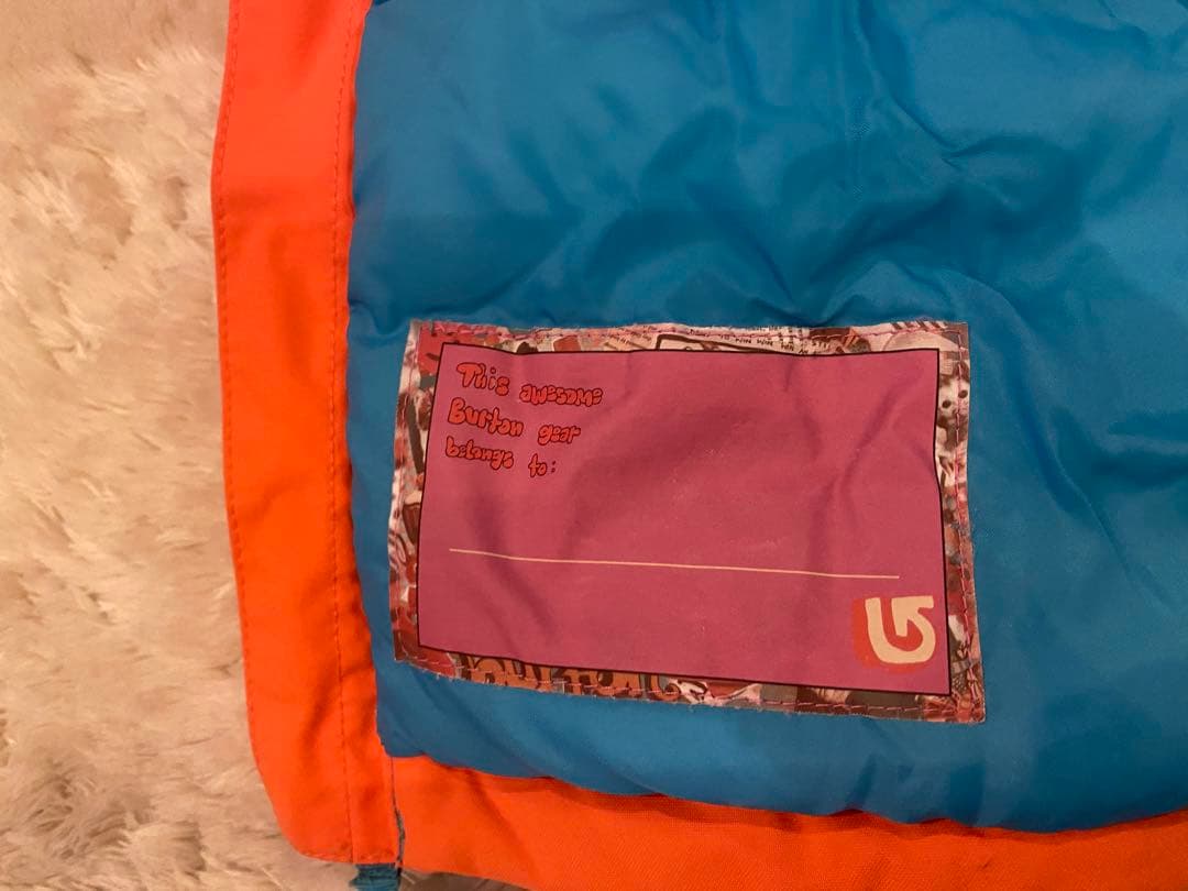 【お値下げ】burton 子供用スキーウェア オレンジ上下セット