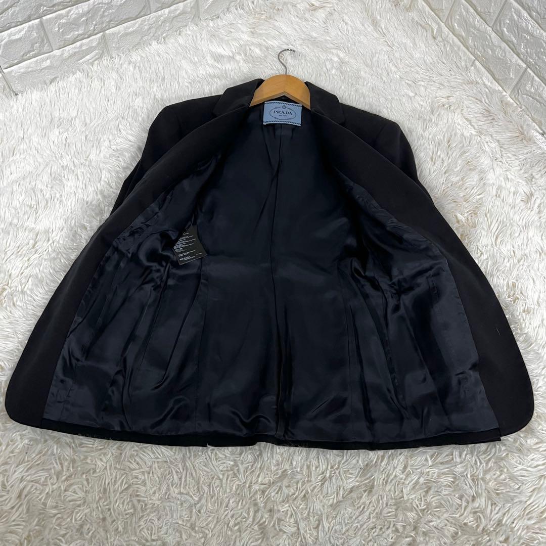 良品✨PRADA プラダ✨テーラードジャケット 黒 サイズ40 イタリア製