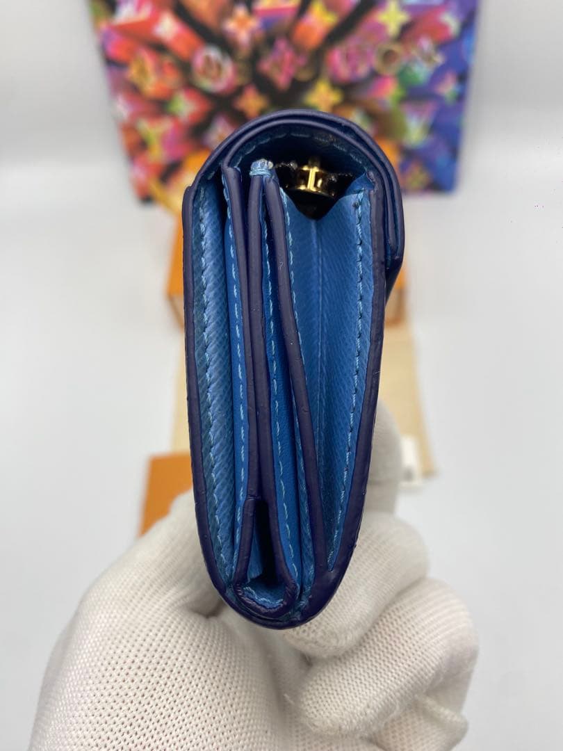 【美品】ルイヴィトン☆ポルトフォイユ ゾエ フューシャ 三つ折り財布
