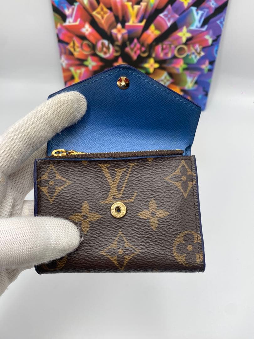 【美品】ルイヴィトン☆ポルトフォイユ ゾエ フューシャ 三つ折り財布