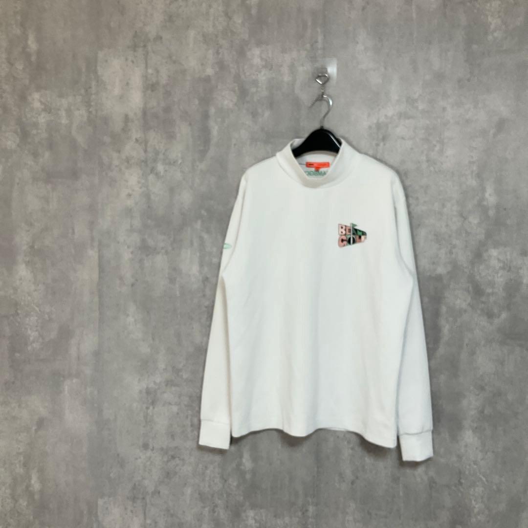 専用【BEAMS GOLF】　別注 フラッグモックネックシャツ　プルオーバー