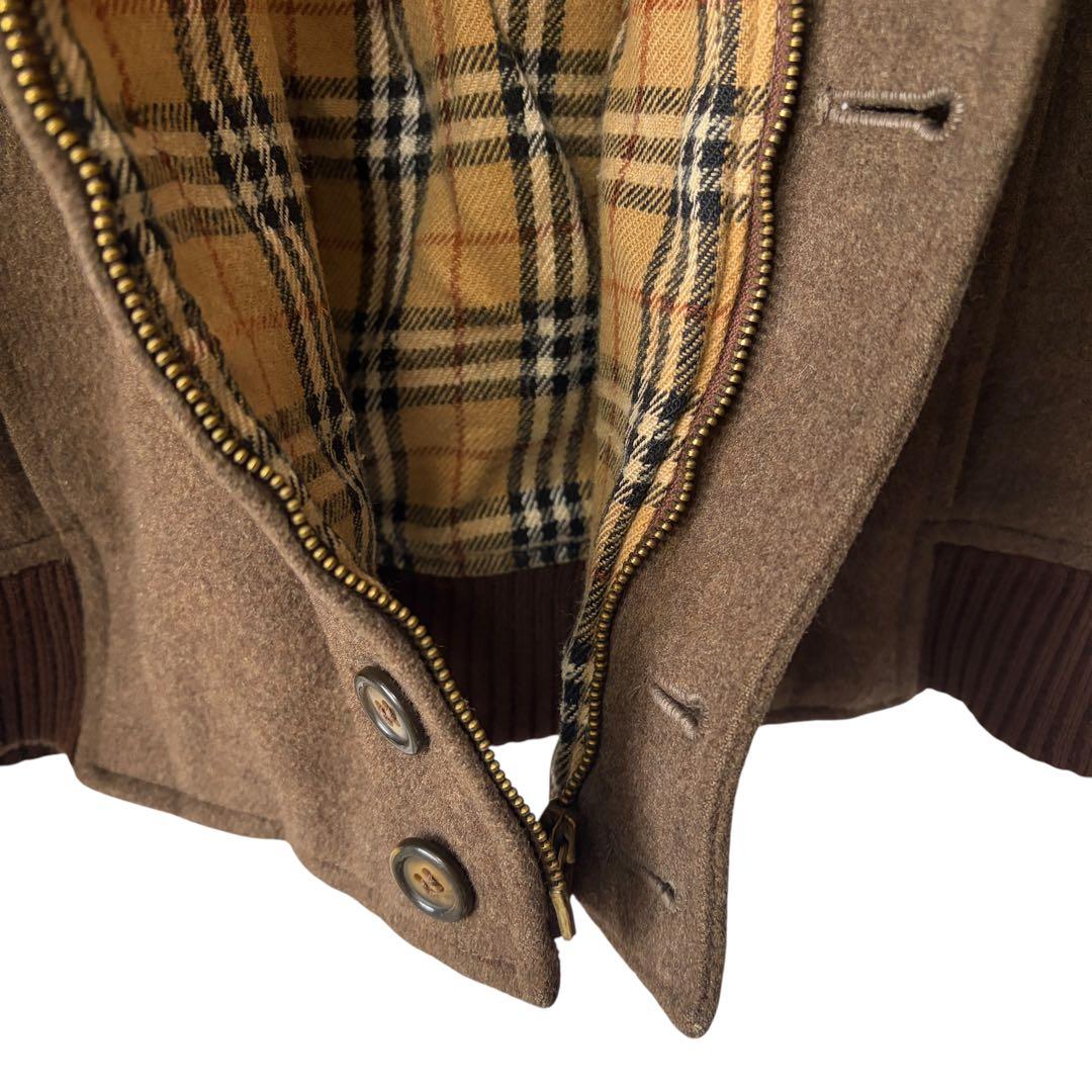 Burberry バーバリー スイングトップ 裏ノバチェック ブラウン 41
