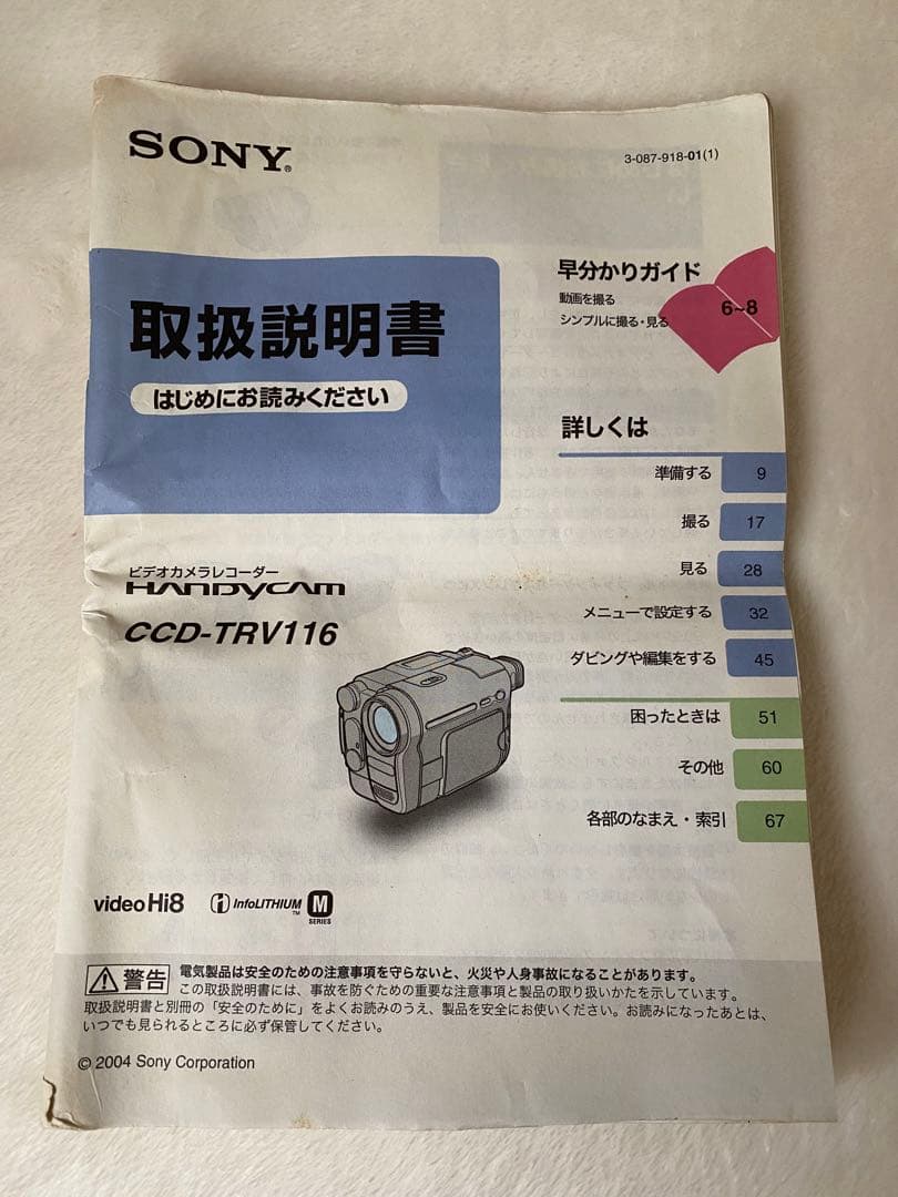 SONY CCD-TR116 Hi8 動作品