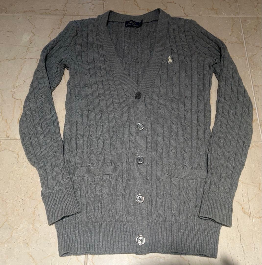 ラルフローレンPOLO RALPH LAUREN ロングカーディガンケーブル現行