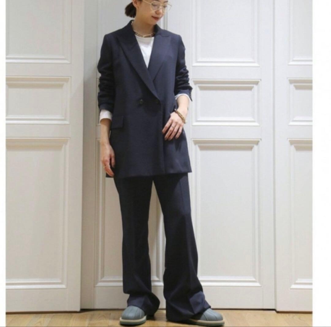 col pierrot slim wool jacket ネイビー