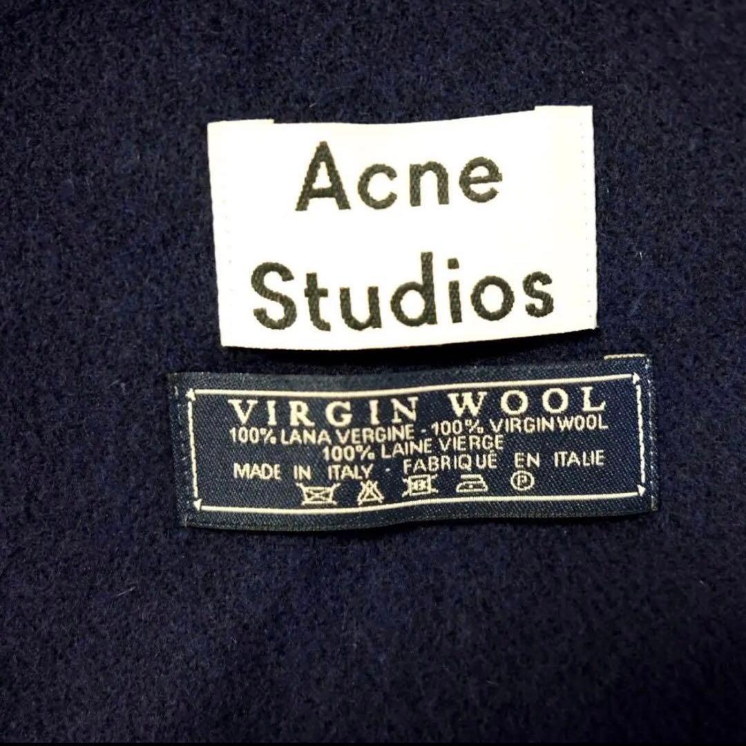 Acne Studios 大判マフラー ネイビー 旧タグ