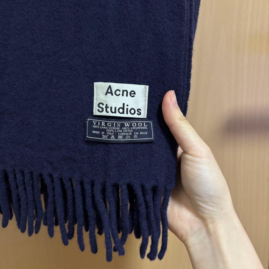 Acne Studios 大判マフラー ネイビー 旧タグ