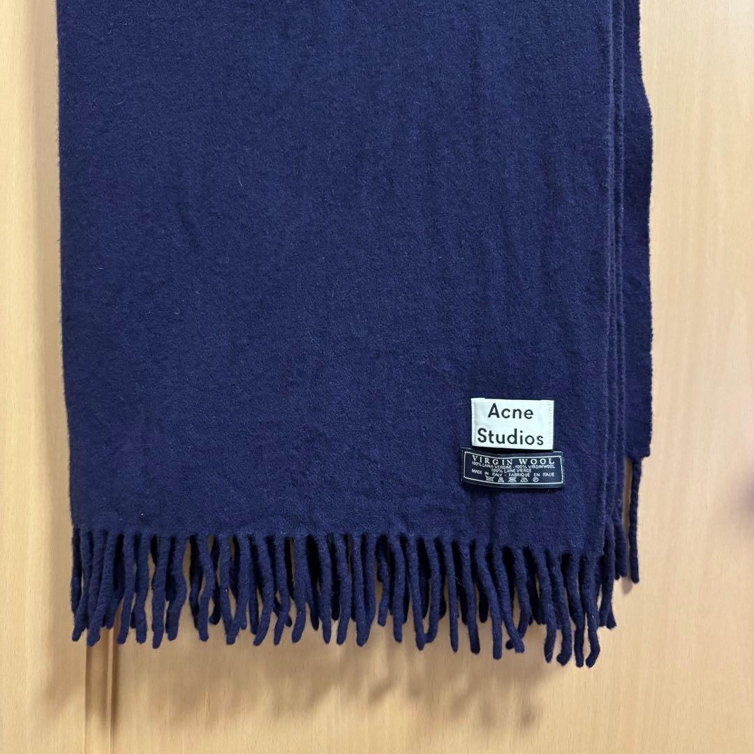 Acne Studios 大判マフラー ネイビー 旧タグ