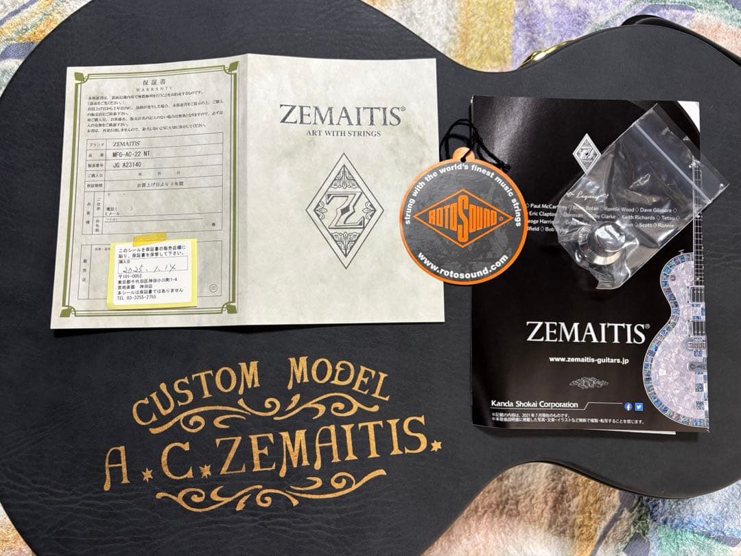 極美品 ZEMAITIS MFG-AC-22 NT burst backer