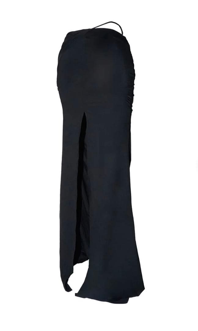スカート S drape knot maxi skirt theredthread