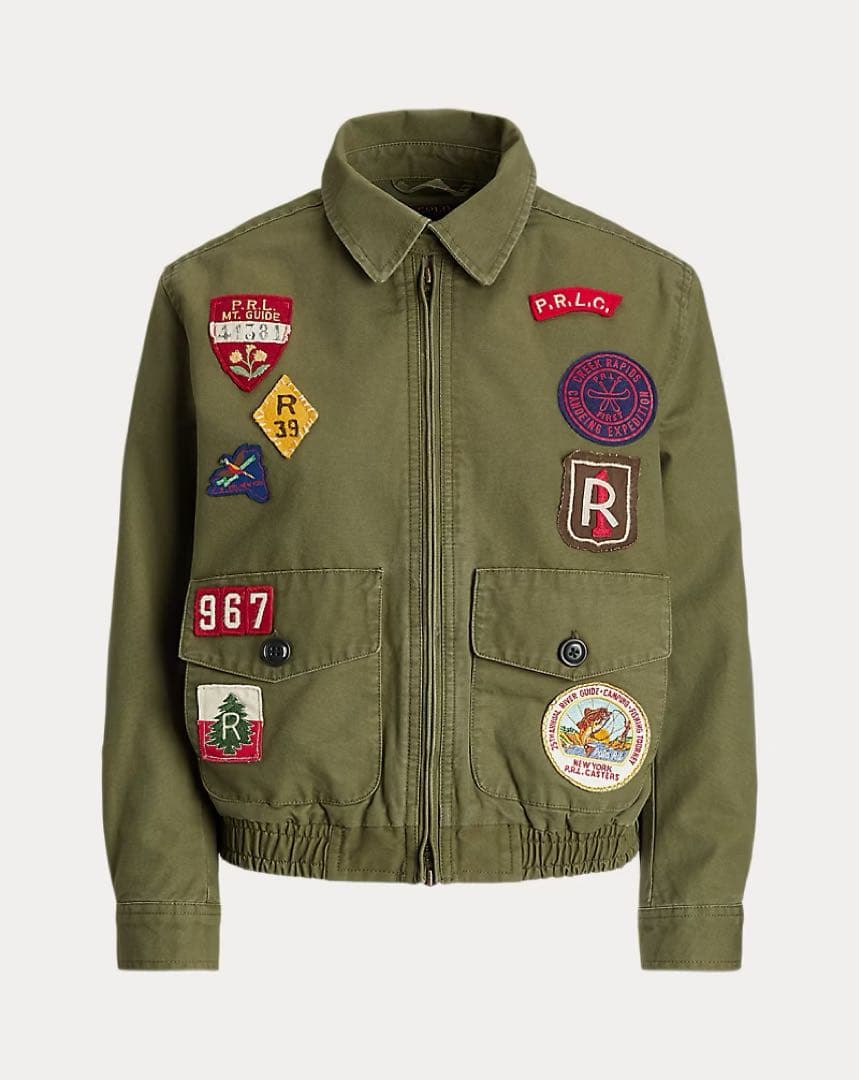 ポロラルフローレン キャンバス グラフィック ボンバー ジャケット 新品