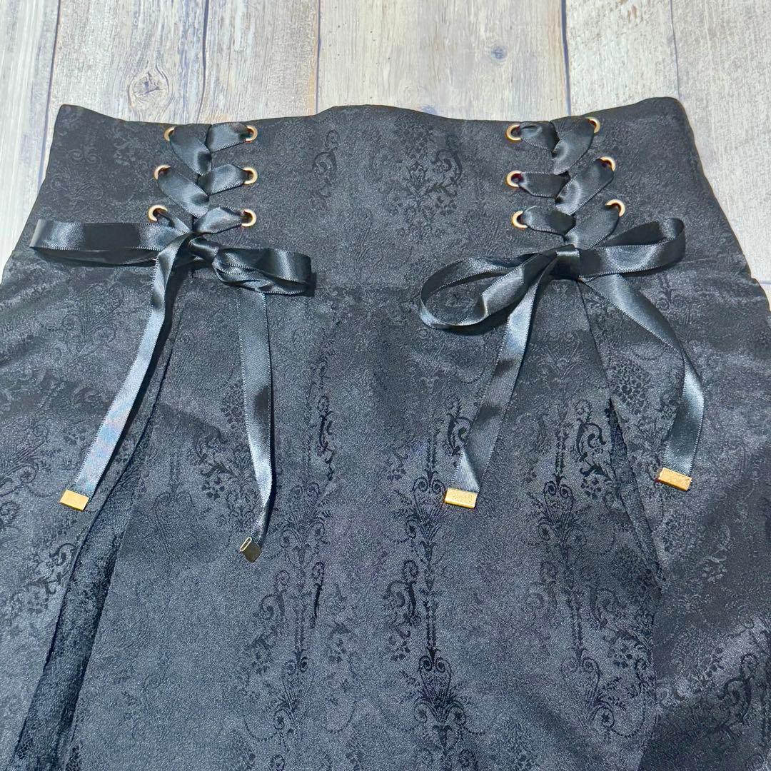 【完売品】Secret Honey レース切替 ジャガード スカート