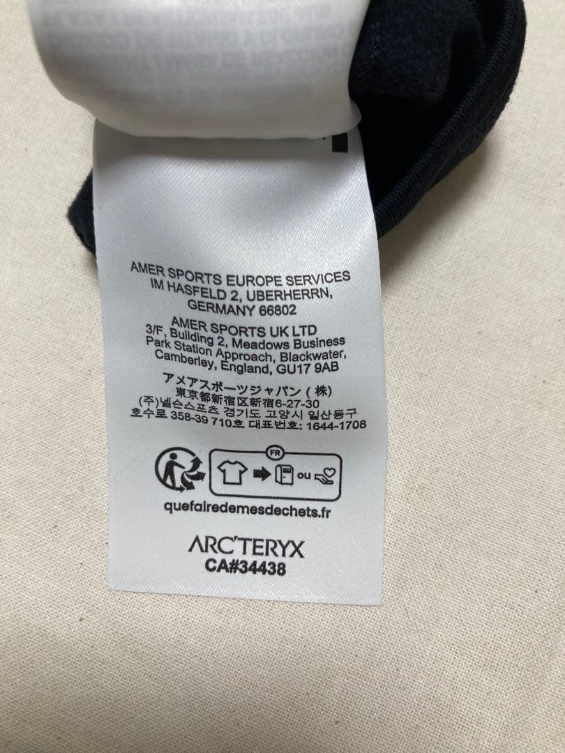 新品ARC'TERYX RHO GLOVE ブラック