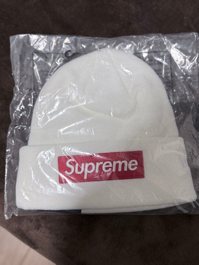 な*た様 Supreme X new era box logo beanie w