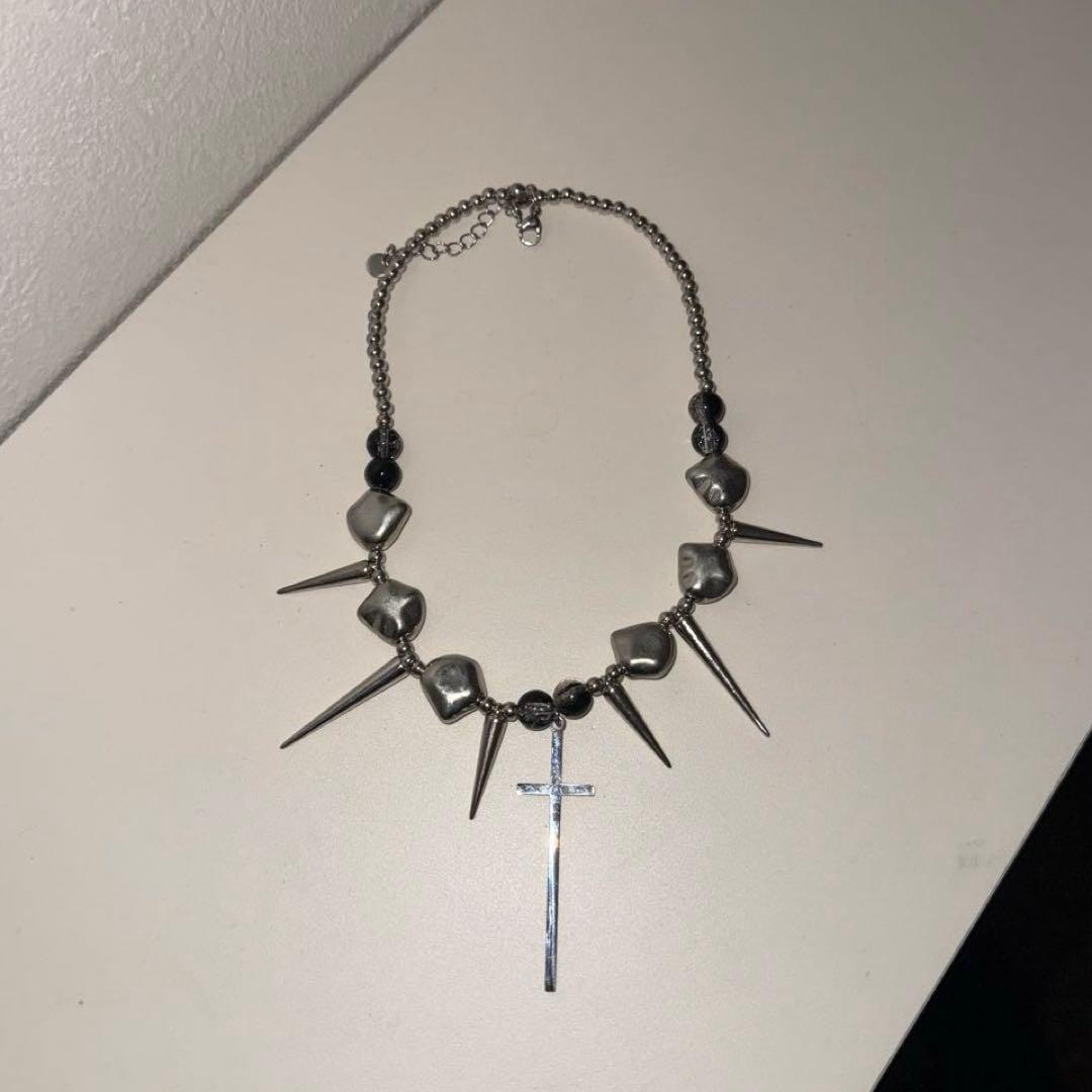アクセサリー cross necklace punk Gothic y2k opium