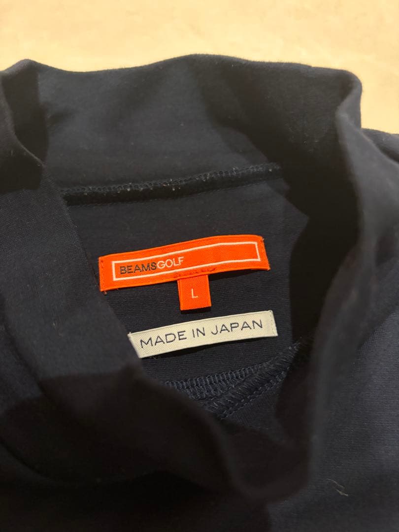 BEAMS GOLF ネイビー 長袖タートルネック　ゴルフウエア