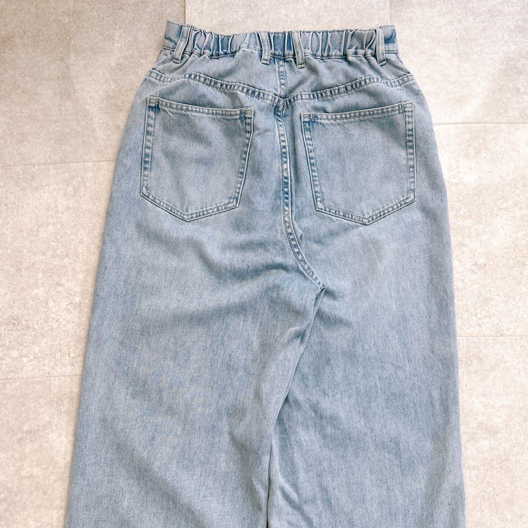 美品✨ SHIPS シップス〈洗濯機可能〉 ドロスト イージーデニムパンツ 現行
