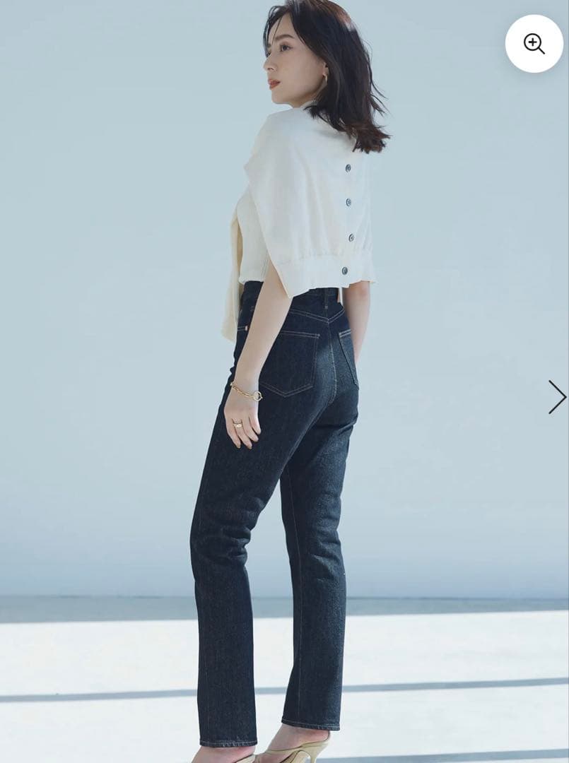 パンツ anuans anuans Slim straight denim