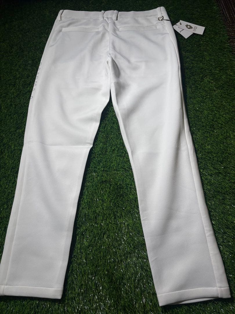 【XLサイズ】新品タグ付 V12 SIDE STRIPE PANTS 白 パンツ