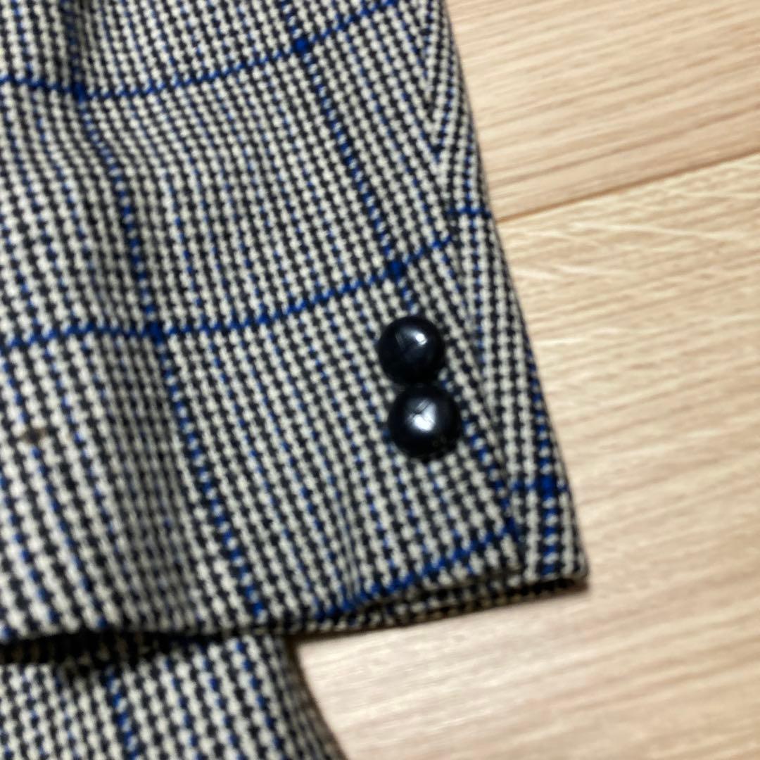専用Burberry's カシミア混 くるみボタンテーラードジャケット　千鳥格子