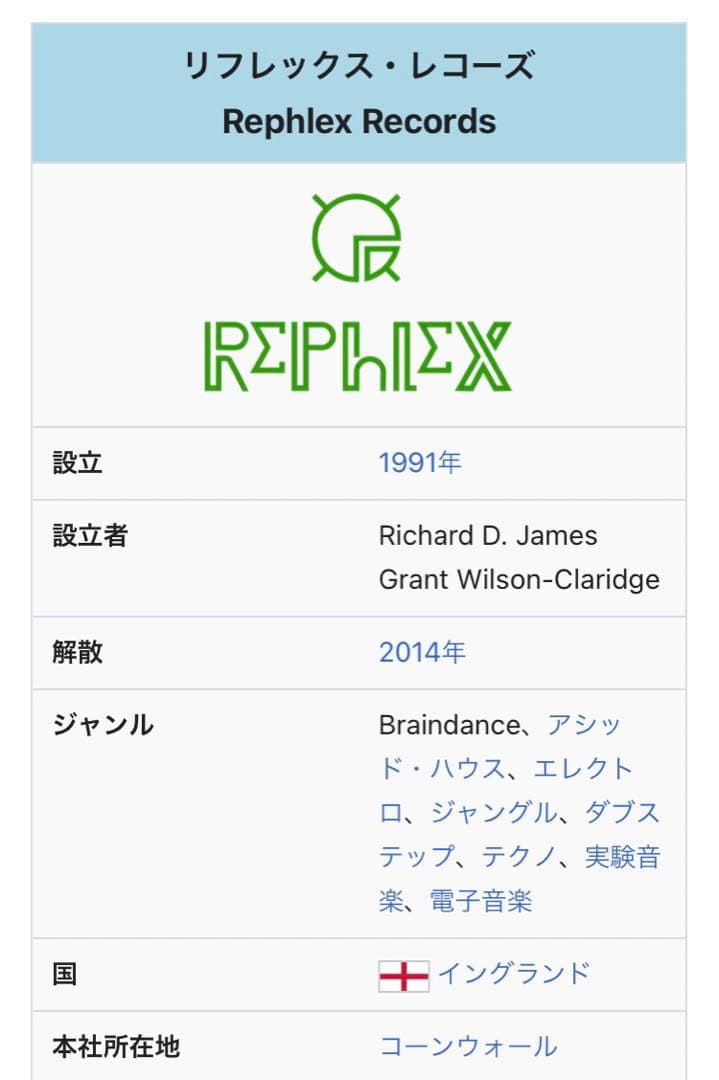 希少【Aphex Twin 】Rephlex Records ポスター AFX