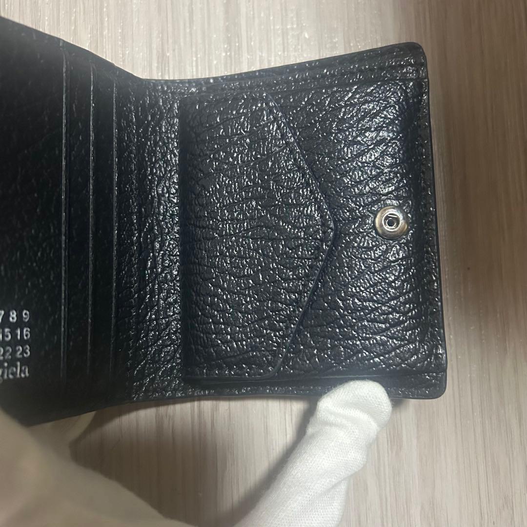 メゾンマルジェラ Margiela 財布 レディース 2つ折り 黒 箱無し