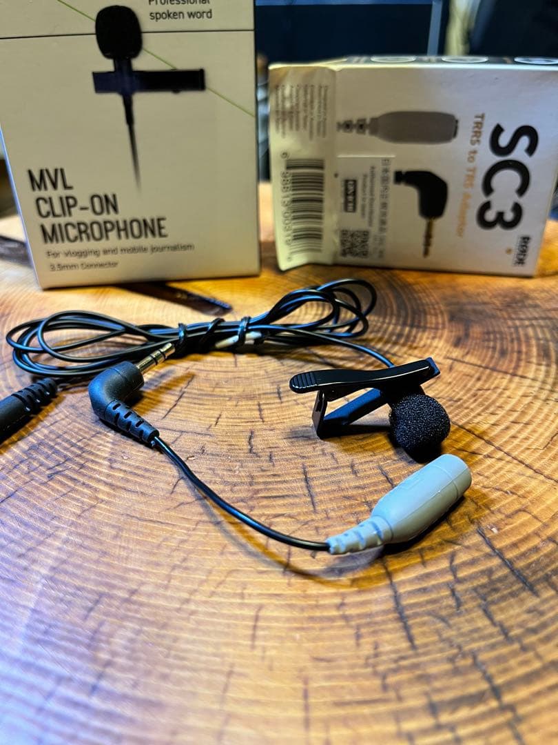 【値下・ほぼ新品】SHURE MVL マイク + SC3アダプター