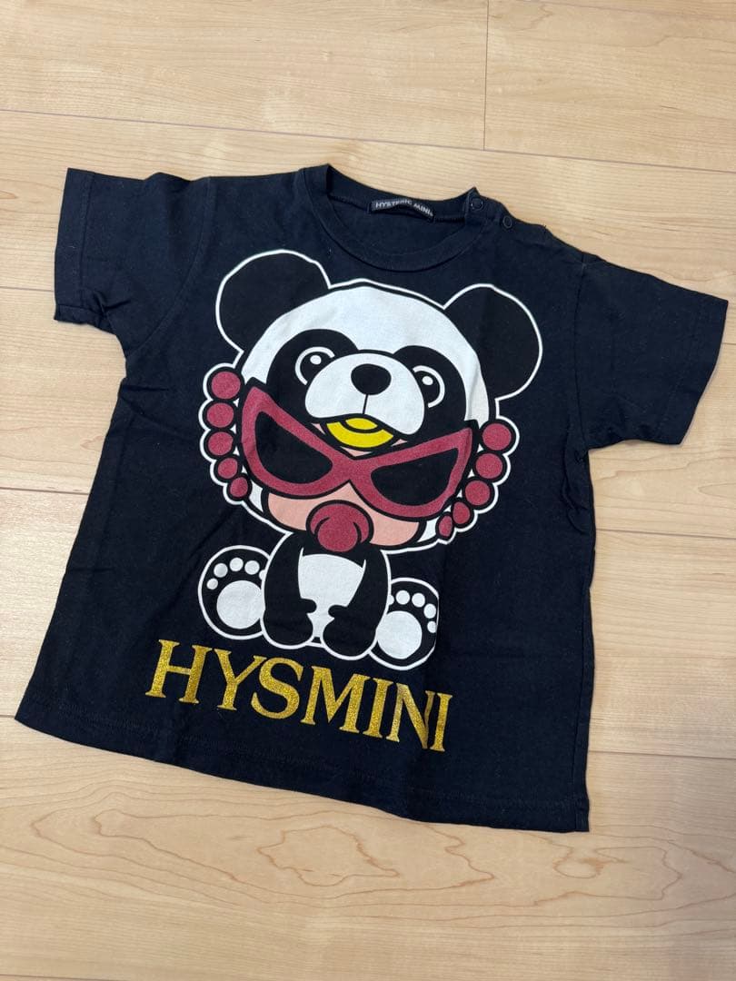 HYSTERIC パンダTシャツとオーバーオールセット