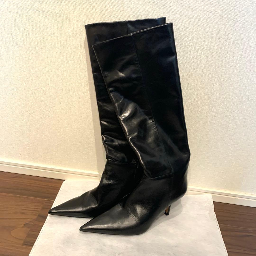 かなさま　美品　ZARA ロングブーツ　レザー