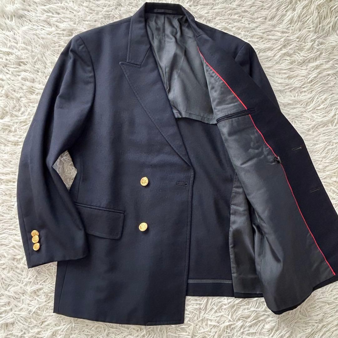 美品　ジェイプレス J.PRESSダブルブレザー　紺ブレ　金ボタン　ネイビー