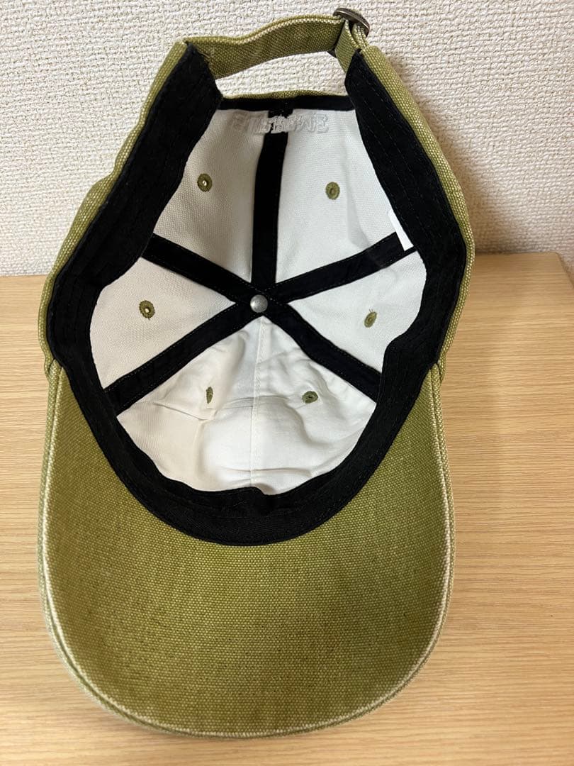 SUPREME オリーブ色 キャップ S刺繍