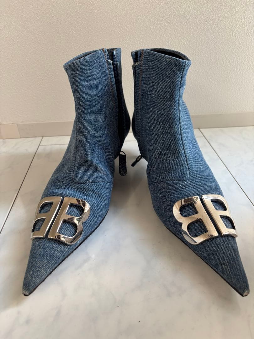BALENCIAGAバレンシアガデニムブーティ37.5