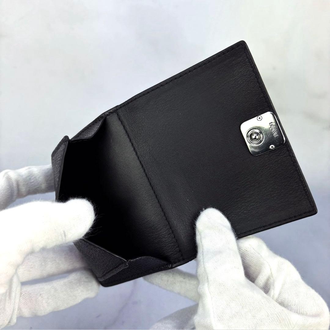 ⭐️極美品⭐️LOEWEアナグラム トライフォールド ウォレット三つ折り財布