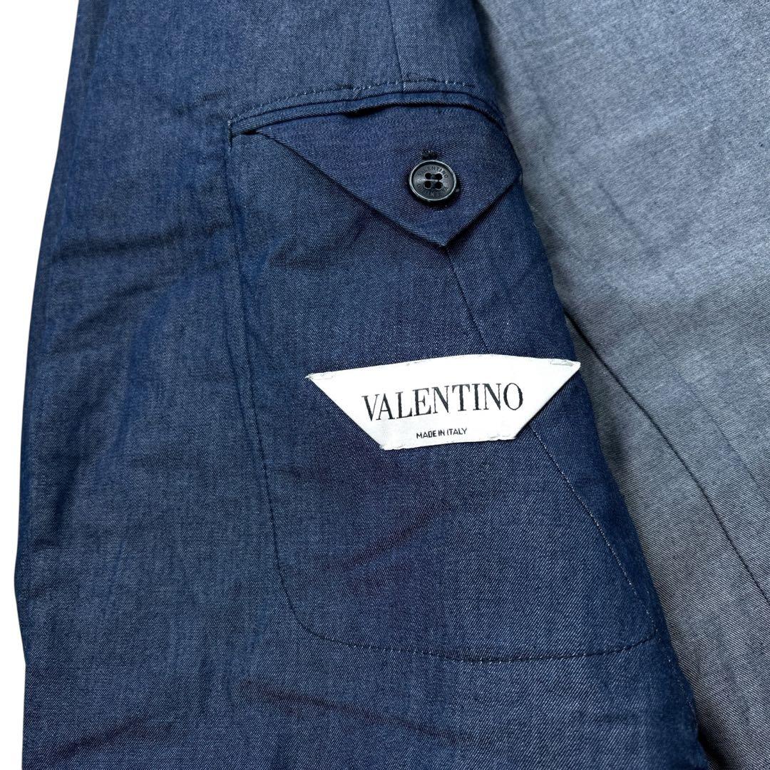 高級】VALENTINO　バレンチノ　ジャケット　デニム　切り替え　ドッキング