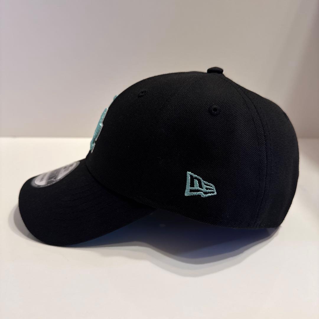 New Era LA キャップ 9FORTY ブラック×ライトブルー ドジャース