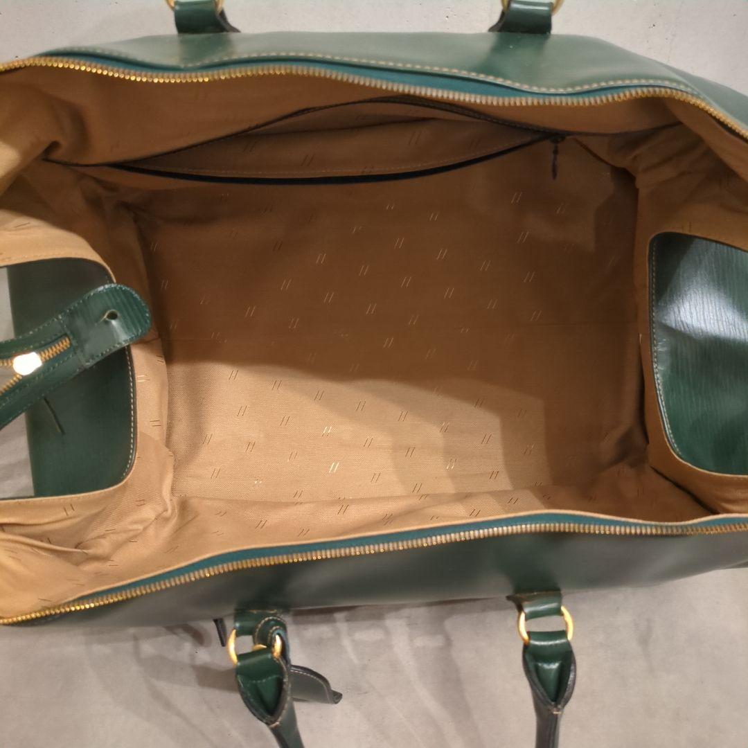 希少色 GOLD PFEIL ゴールドファイル ボストンバッグ グリーン レザー